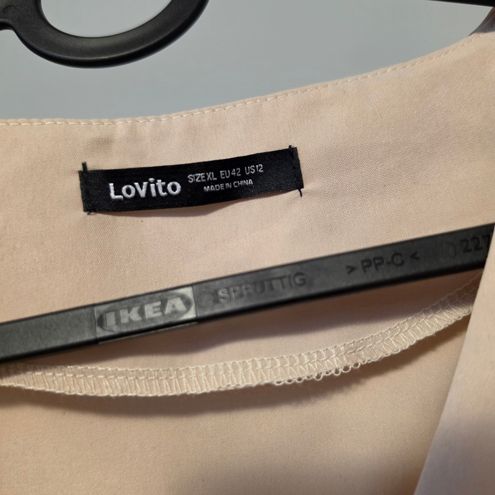 Lovito Solid Beige Vest and Shorts Co-ord Set Size XL US 12 - Picture 5 of 10
